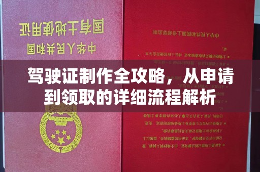 札达驾驶证制作全攻略，从申请到领取的详细流程解析